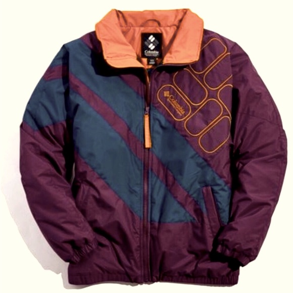 Columbia Other - Vintage Retro Rare Columbia Sideline Black Cherry Parka Jacket